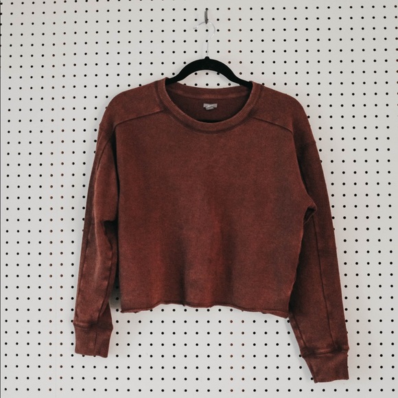 aerie Sweaters - cropped crew neck - aerie